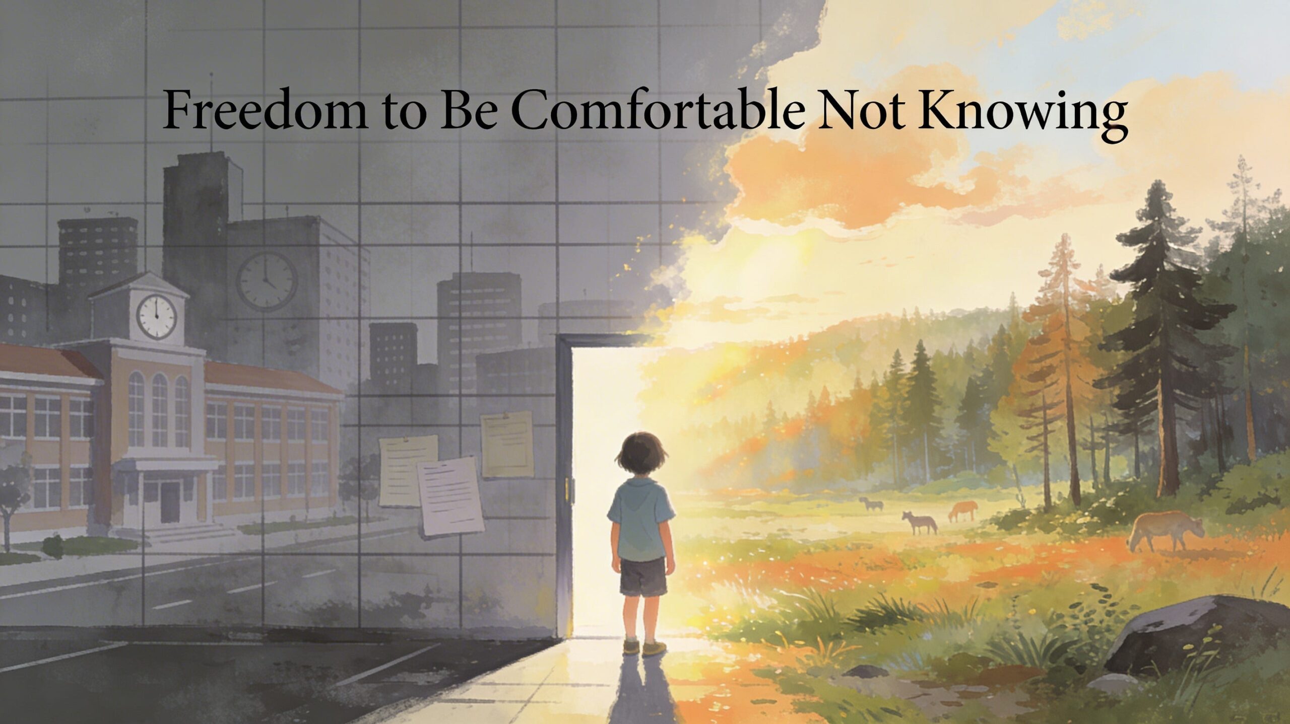 Freedom to Be Comfortable Not Knowing