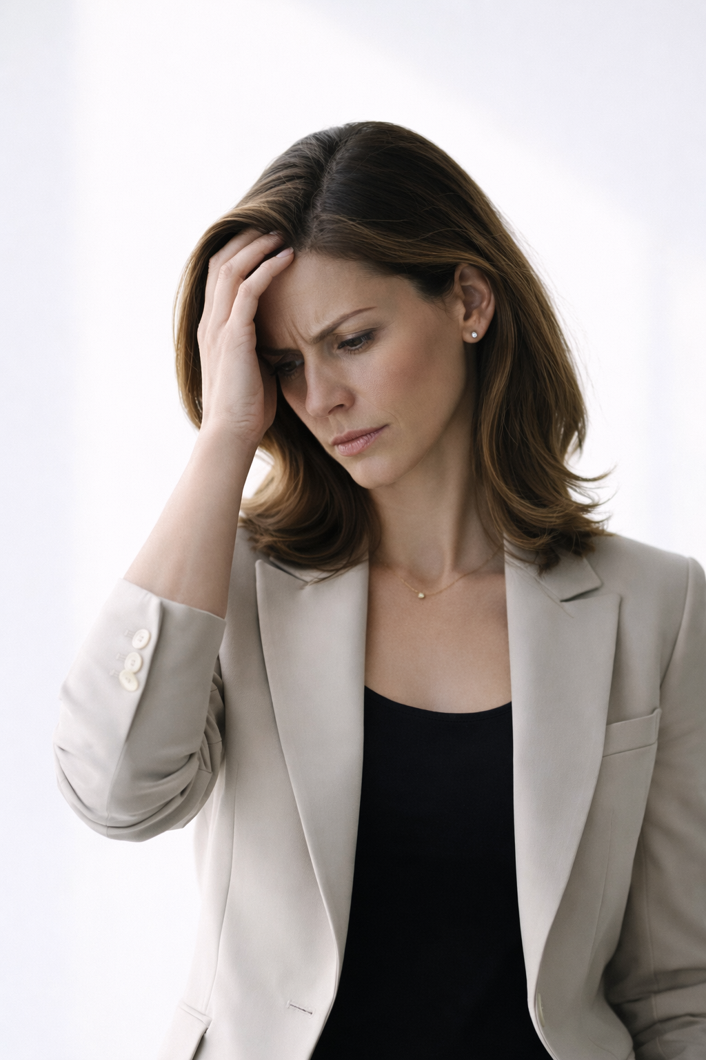 Executive looking stressed